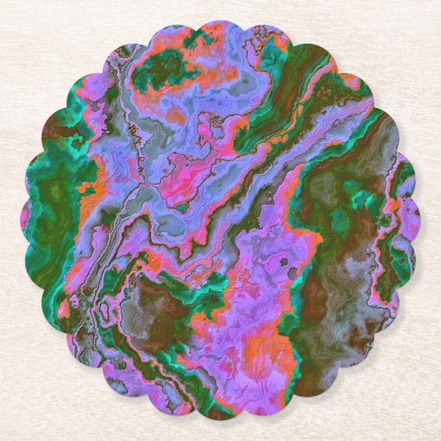 Sour Marble   Paper Coaster (Front)