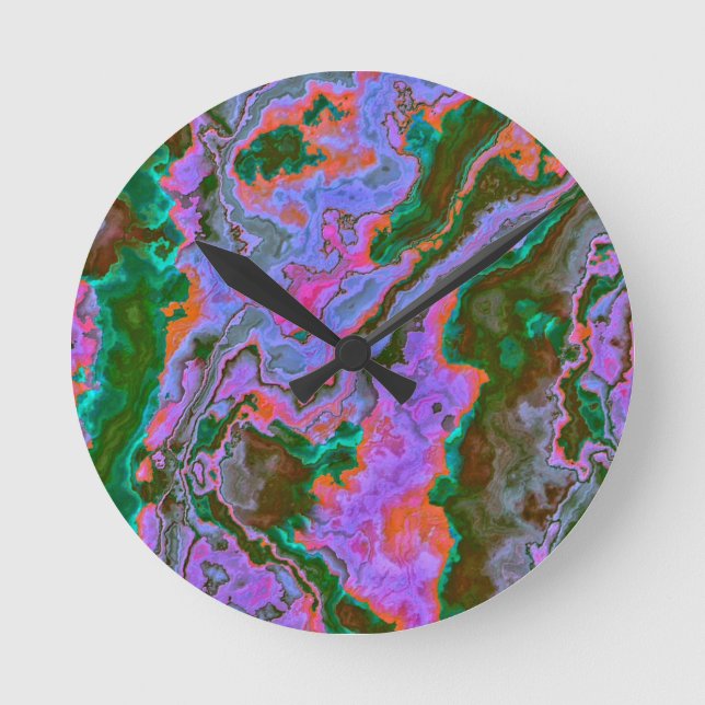 Sour Marble   Round Clock (Front)