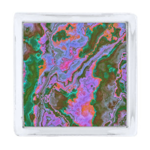 Sour Marble Silver Finish Lapel Pin