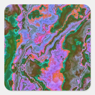 Sour Marble Square Sticker