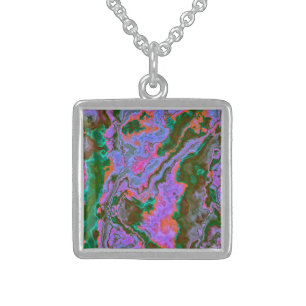Sour Marble Sterling Silver Necklace