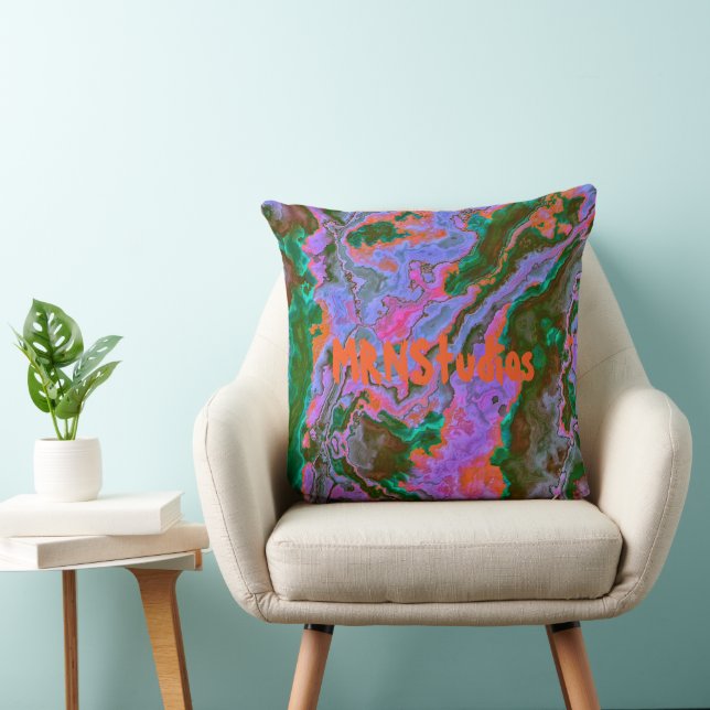 Sour Marble  Throw Pillow (Chair)