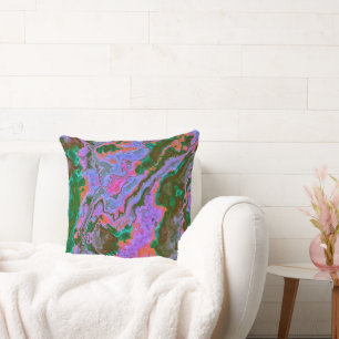 Sour Marble  Throw Pillow