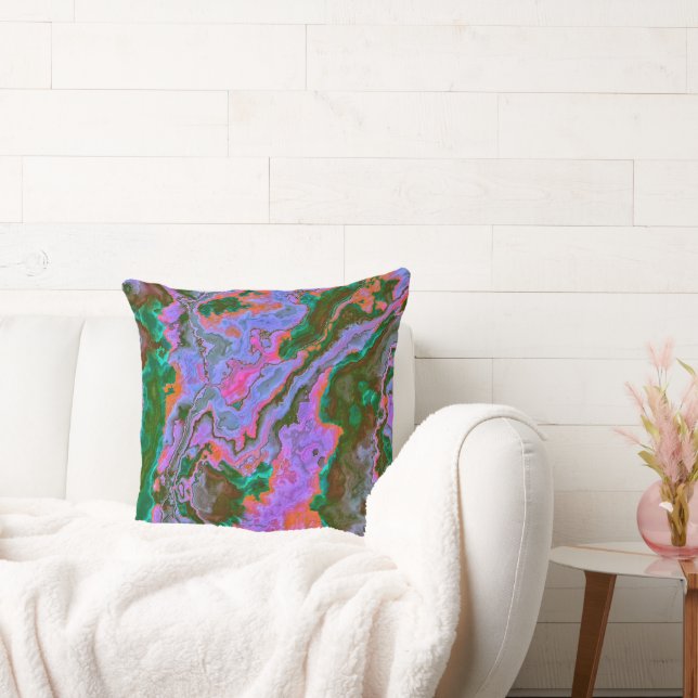 Sour Marble  Throw Pillow (Couch)