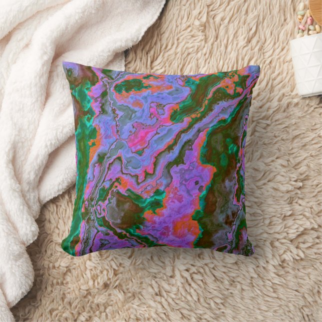 Sour Marble  Throw Pillow (Blanket)
