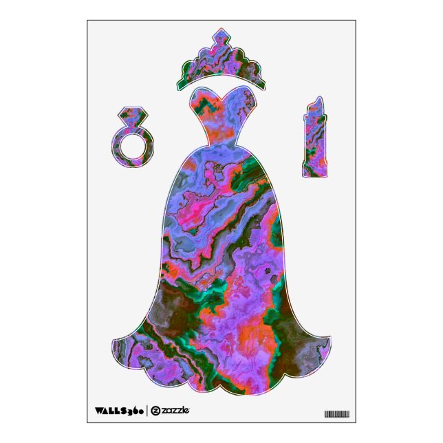 Sour Marble  Wall Decal (Front)