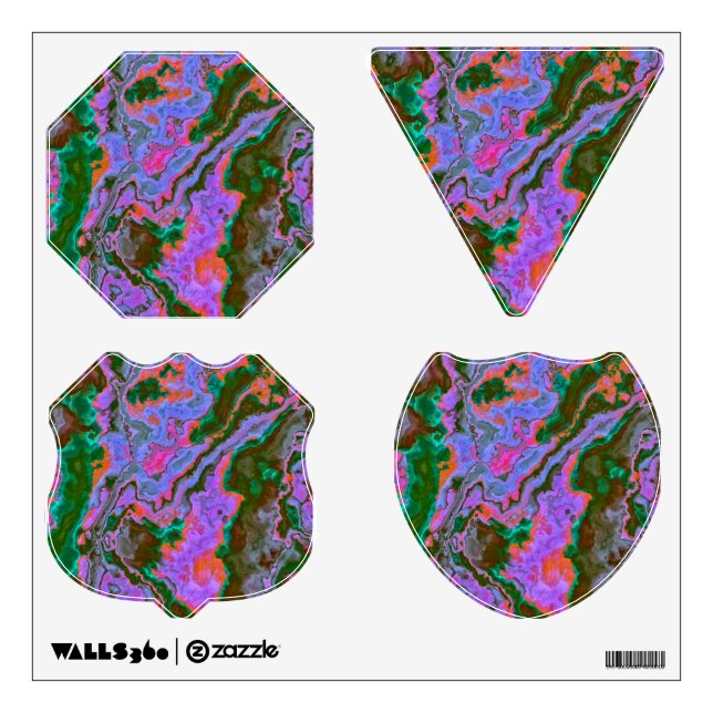 Sour Marble  Wall Decal (Front)