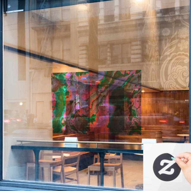 Sour Marble  Window Cling (Cafe Window)