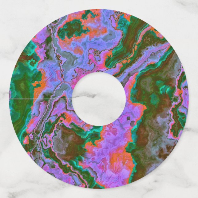 Sour Marble  Wine Glass Tag (Front)