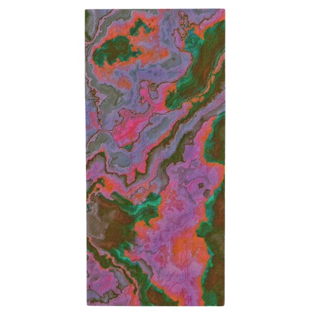 Sour Marble  Wood Flash Drive (Front Vertical)