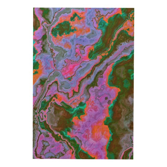 Sour Marble  Wood Wall Art (Front)