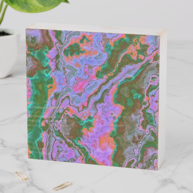 Sour Marble  Wooden Box Sign (In Situ Horizontal)