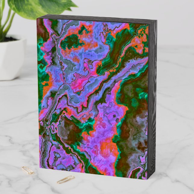 Sour Marble  Wooden Box Sign (In Situ Vertical)
