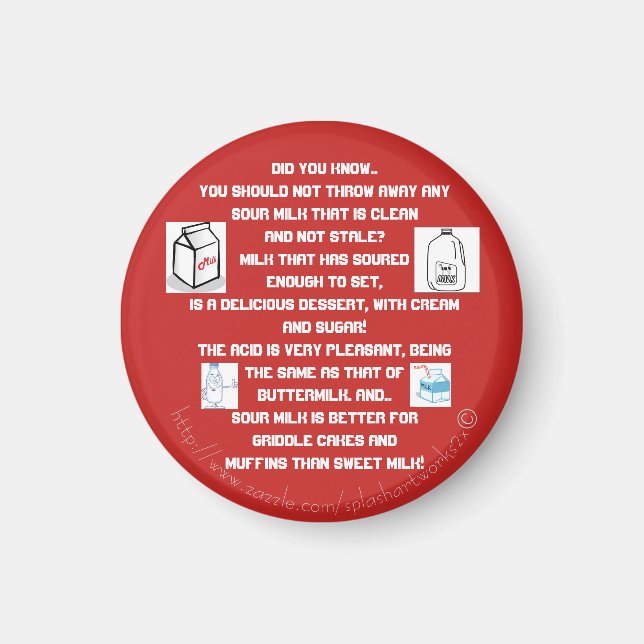 "Sour Milk" Magnet (Front)