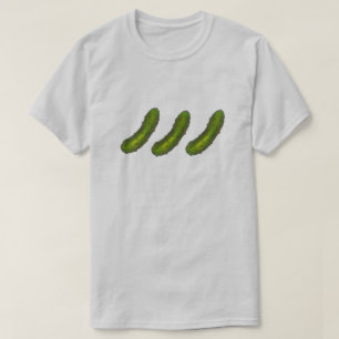 Sour Pickles Crunchy Green Kosher Dill Pickle Food T-Shirt