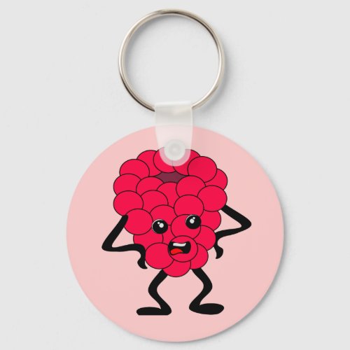 Sour Raspberry Bad Fruit Gang Keychain