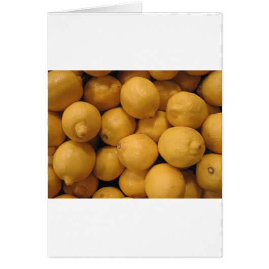 Sour Yellow Lemons Cards (Front)