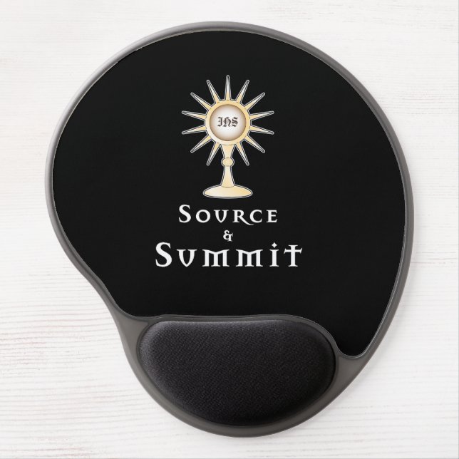 Source and Summit: Holy Eucharist  Gel Mouse Pad (Front)