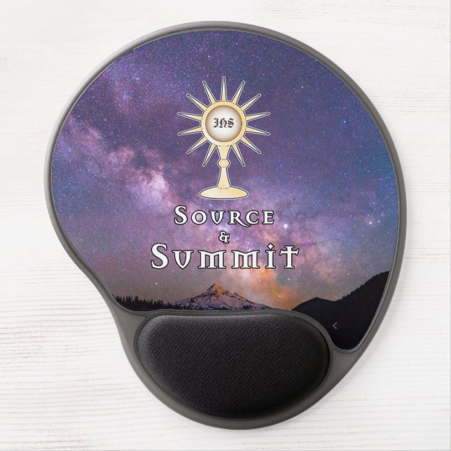 Source and Summit: Holy Eucharist Gel Mouse Pad (Front)