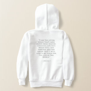 Source and Summit: Holy Eucharist John 6:51 Quote Hoodie
