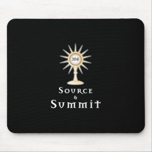 Source and Summit: Holy Eucharist Mouse Pad