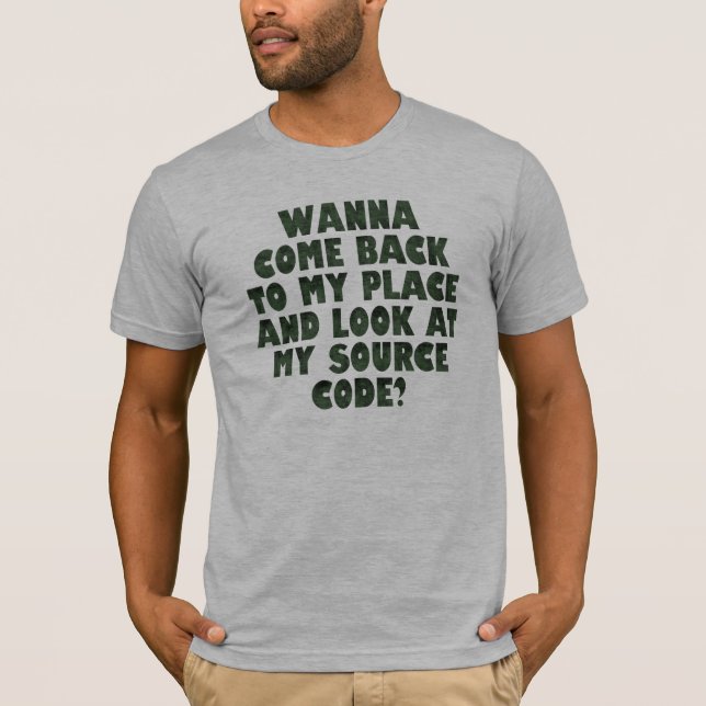 Source Code - Computer Humor T-Shirt (Front)