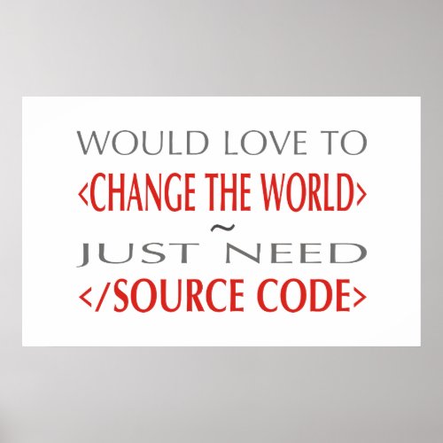 Source Code Poster