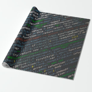 Source codes screenshot wrapping paper