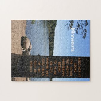 Source of the Mississippi River Jigsaw Puzzle Zazzle Source of the Mississippi River Jigsaw Puzzle Zazzle