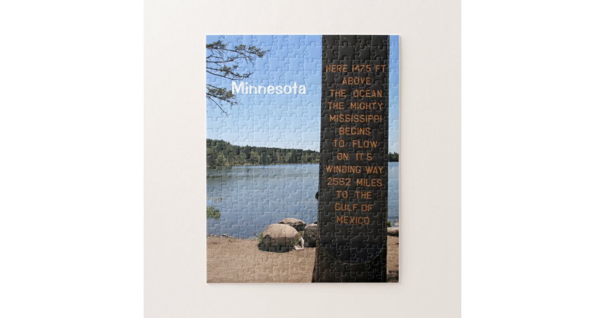 Source of the Mississippi River Jigsaw Puzzle Zazzle Source of the Mississippi River Jigsaw Puzzle Zazzle