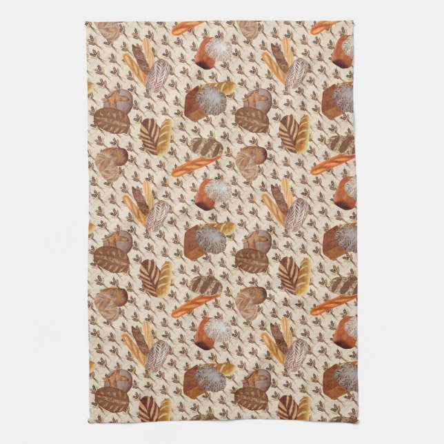 Sourdough Bread Kitchen Towel (Vertical)