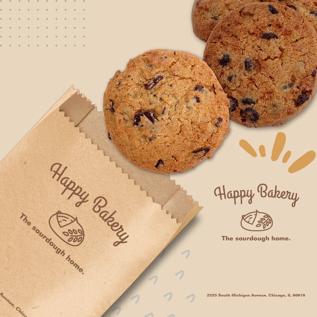 Sourdough Bread Minimalist Logo Classic Bakery Favor Bag (Sourdough Bread Minimalist Logo Classic Bakery Favor Bag)