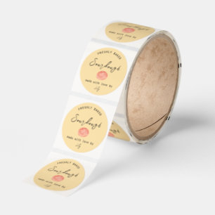 Sourdough peach Business sticker