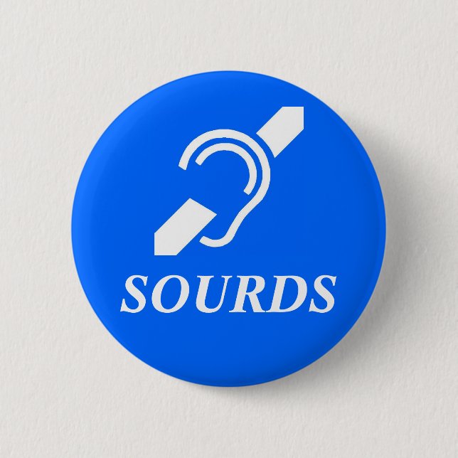 Sourds Pinback Button (Front)