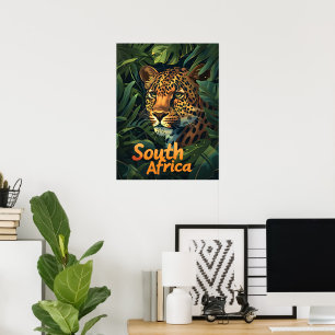 Sourh Africa Leopard Poster