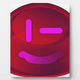 Sourires en magenta plaque