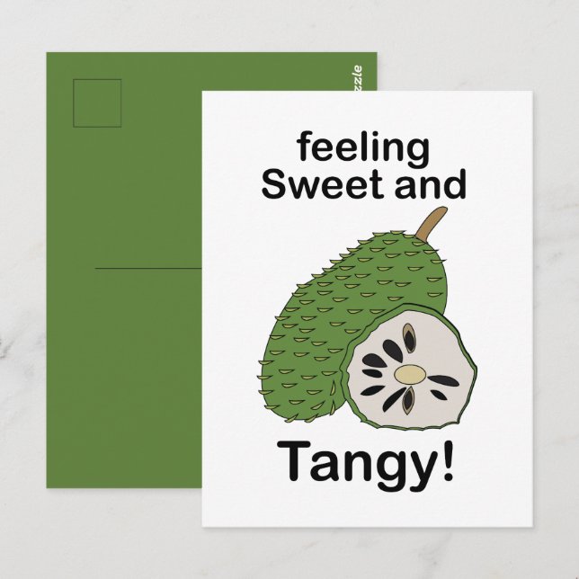Soursop Fruits Feeling Sweet And Tangy Postcard (Front/Back)
