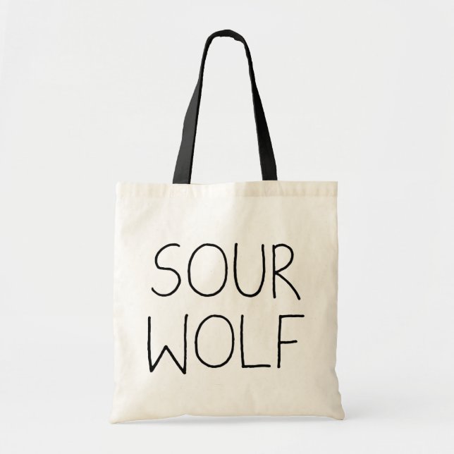 SOURWOLF (Customizable Color) Tote Bag (Front)