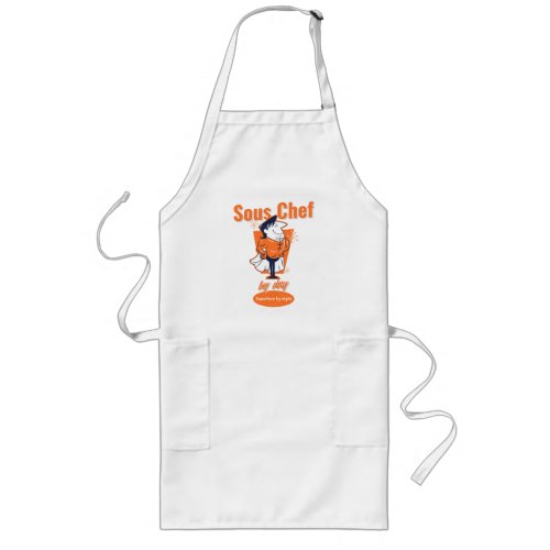 Sous Chef by Day Superhero by Night Long Apron