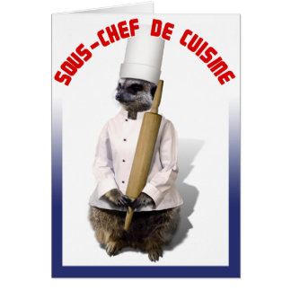 SOUS - CHEF DE CUISINE CARDS