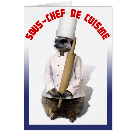 SOUS - CHEF DE CUISINE CARDS (Front)