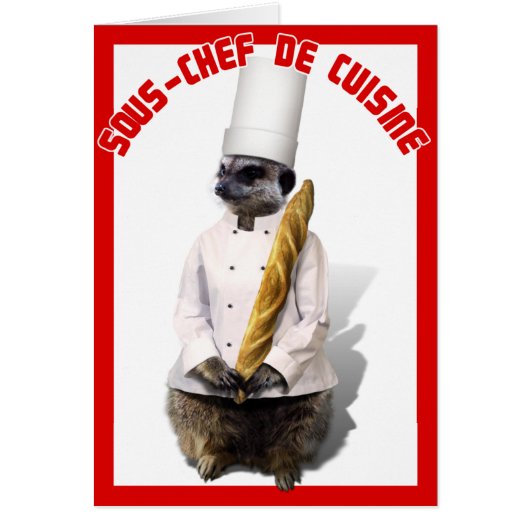 SOUS - CHEF DE CUISINE CARDS (Front)