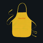 Sous Chef Kids' Apron<br><div class="desc">This apron can be purchased for a child or with the adult version "chef"</div>