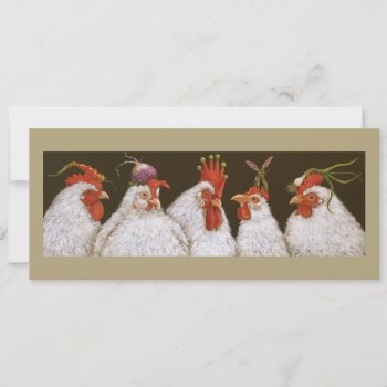 Sous Chefs At The Vegan Cafe' Flat Card by vickisawyer at Zazzle