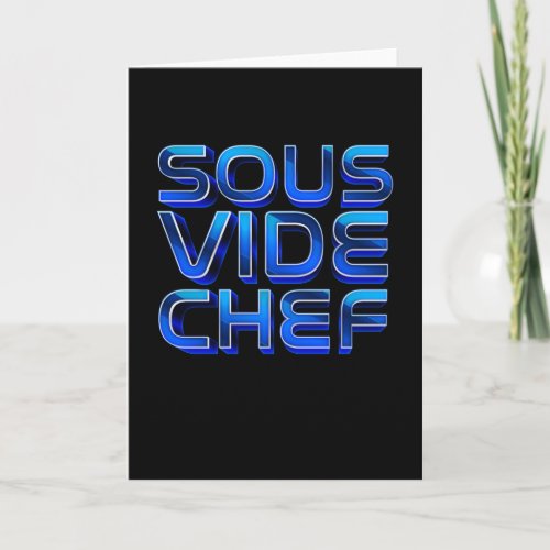 Sous Vide Chef Cooking Kitchen Food Cook Card