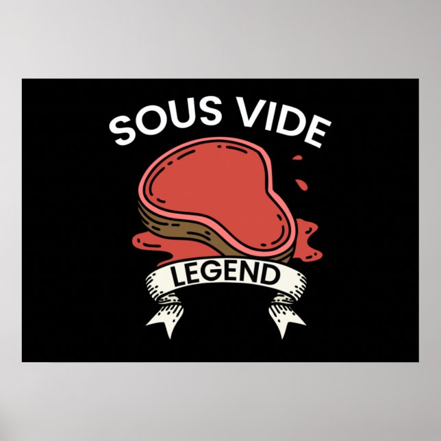 Sous Vide Legend Cook Kitchen Funny Cooking Poster (Front)