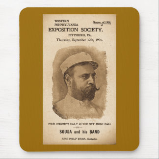 Sousa and his Band 1901 - Vintage Advertisement Mouse Pad