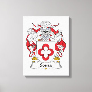 Sousa Family Crest Canvas Print