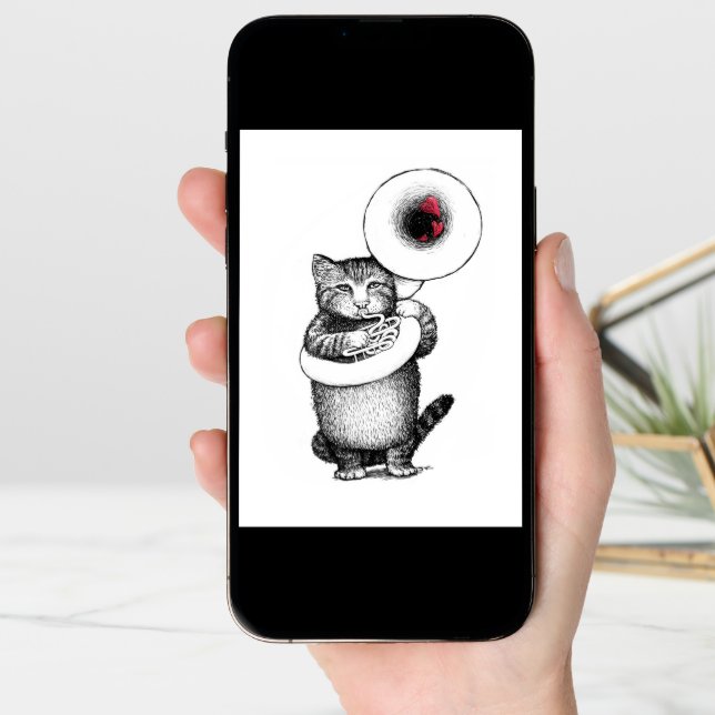 Sousaphone Cat Card (Front Digital)