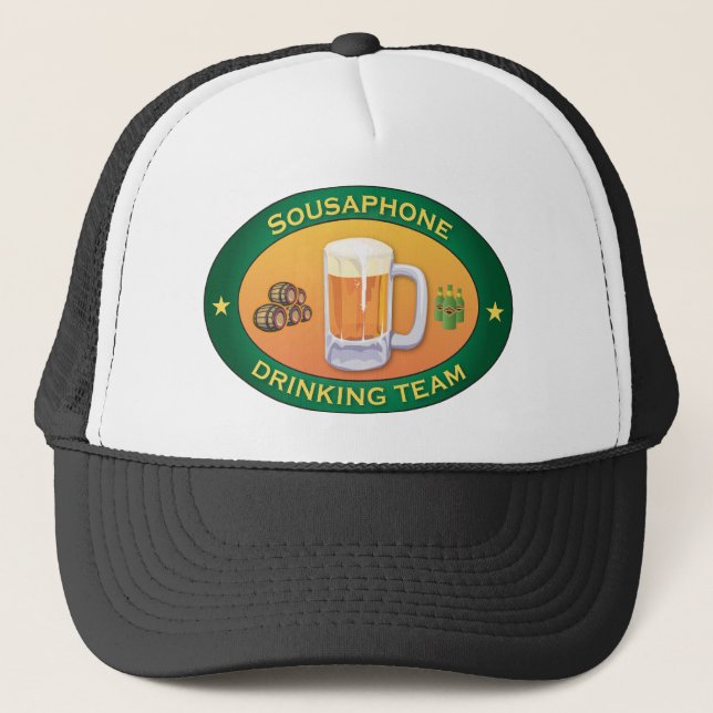 Sousaphone Drinking Team Trucker Hat (Front)